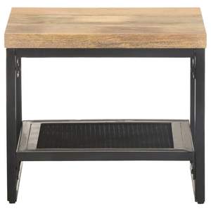 Tavolino in legno massello di Mango 15.7 \ "x15.7 \" x13.8 \ "eleganti mobili da soggiorno - Product Image 2