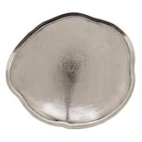 Artisanat plat chargeur assiette Restaurants maison vaisselle plateau de service plat réutilisable alimentaire sûr métal collations biscuit chargeur assiette