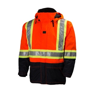 High Visibility Long Sleeve Workwear Custom Logo Winter WaterproofHi Vis Safety Workwear <b>Jacket</b> <b>Construction</b> Men <b>Work</b> - Product Image 1