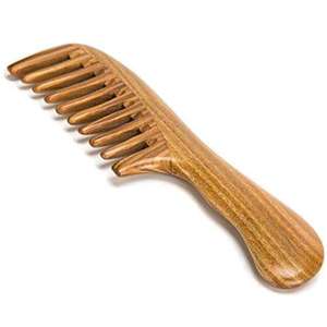 Peine de Dientes Anchos con Patrón Natural de Alta Calidad, Bambú, Baquelita, Madera, Religioso, Feng Shui, Hecho a Mano, Ecológico, ARTESANÍA Atemporal - Product Image 2