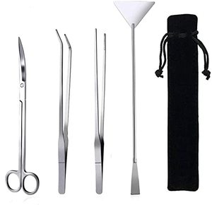 Kit d'outils d'aquariophilie en acier inoxydable pour le nettoyage et l'aménagement d'aquariums - Product Image 1