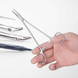 Stainless Steel <b>Needle</b> Holders Manual Delicate Suture Surgical Instruments Professional Medical Devices Medical <b>Needle</b> Holder - Product Image 3