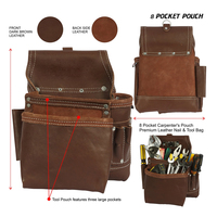 Sacoche de ceinture en cuir de haute qualité et confortable pour outils de charpentier, pour électricien professionnel - Garantie de 3 mois, 200 lb