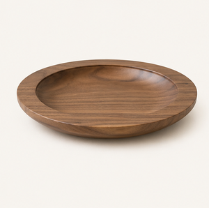 Handcrafted <b>Black</b> Walnut Wood Charger <b>Plate</b> Eco-Friendly Natural Wood Hot Pad for Luxury Hotel Tableware and Home Kitchen Decor - Product Image 2