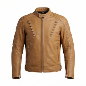Veste de moto en cuir véritable pour homme de qualité supérieure, nouvelle arrivée, vestes de moto d'hiver, protections amovibles, personnalisables - Product Image 1