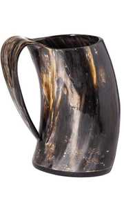 Cuerno Natural con Detalles Hechos a Mano y Apariencia Única de una Taza Vikinga, Taza Grande Hecha a Mano para Beber de Forma Vikinga - Product Image 3