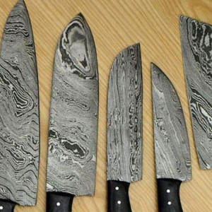 Juego de cuchillos de chef de diseño elegante, juego de cuchillos de cocina para preparar carne, verduras y pescado, juego de cuchillos de chef de acero de Damasco - Product Image 4