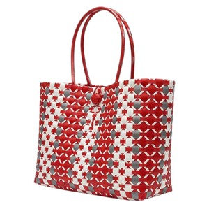 Elegant Bold Tone Woven Plastic <b>Cord</b> Handmade <b>Bag</b> And Handbag Stylish Ladies Beach Holiday Casual Shoulder <b>Tote</b> - Product Image 3