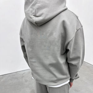 เสื้อฮู้ดดี้ผู้ชายสไตล์ใหม่มาแรง ตัดเย็บตามสั่ง ไซส์ใหญ่ ผ้าฝ้าย 100% ปักลาย ซิปหน้า - Product Image 3