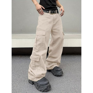 Pantalones Cargo de Estilo Informal para el Día a Día, Cómodos, de Corte Regular, con Múltiples Bolsillos, de Mezcla de Algodón Premium, con un Aspecto Elegante para Hombre - Product Image 3