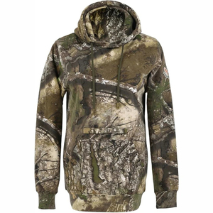 Custom 100% Cotton Pullover Hoodie Closure Embossed Print Design Lining Winter Hunting Camo Hoodie Plain Dyed Hunting Hoodie - Product Image 1