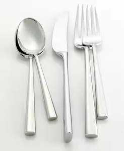Ensemble de cuillères, fourchettes et couteaux en acier inoxydable de luxe, accessoires de table élégants pour restaurants haut de gamme - Product Image 3