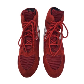 Top Quality Boxing Shoes Made of Suede Leather and Mesh Sports Training Equipment Wrestling Custom Boxing Shoes