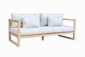 Table basse d'extérieur en bois d'acacia, meubles de jardin rustiques en bois massif, résistants aux intempéries - Product Image 3