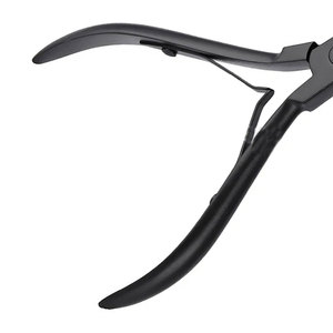 Premium Stainless Steel Hair <b>Extension</b> Plier Black Precision Instrument For Micro <b>Beads</b> And Links Single Unit For Salon - Product Image 3