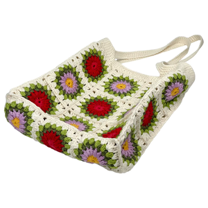 Bolso de mano de ganchillo ecológico al por mayor para mujer, bolso de hombro de verano para playa con forro de algodón, cremallera y logotipo personalizado, venta al por mayor - Product Image 3