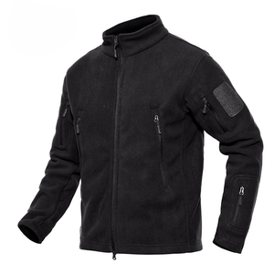 Vestes zippées en micro polaire personnalisées en gros pour hommes – Uniformes d'entreprise à fermeture éclair intégrale pour le personnel extérieur en hiver - Product Image 4