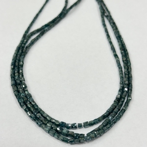 Perles de diamant bleu naturel fantaisie, facettées, 2,5-3 mm, 19 carats, non traitées, d'Afrique, pour la création de bijoux - Product Image 1