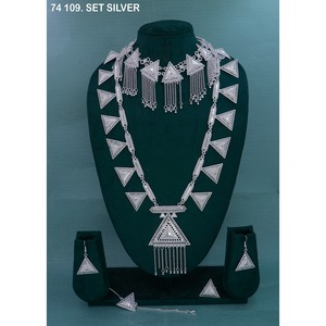 Joyería de Imitación Mahavir, Juego de Joyería Étnica Geométrica Chapada en Oro para Mujer, Regalo de Boda, Compromiso, Fiesta, Aniversario - Product Image 3