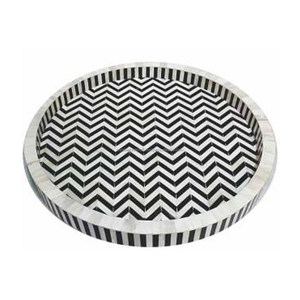 Customised Size Polished Bone Inlay Eco-Friendly Handmade Tray High Quality Modern Vintage Style Design Party Use-<b>Hand</b> Use Gift - Product Image 2
