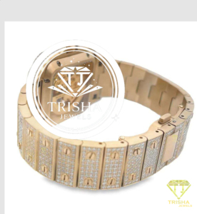 Reloj de Lujo con Diseño de Esqueleto de Movimiento Visible y Diamantes Moissanita Engastados a Mano con Brillo Intenso - Product Image 4