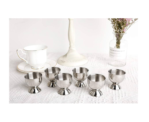 Porta Huevos de Acero Inoxidable, Diseño Clásico, 2 Piezas, para Servir Huevos en el Desayuno y la Cena, con Buen Precio - Product Image 4