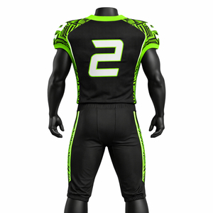 Custom Performance Jersey Set Featuring Durable Fabric Comfortable <b>Athletic</b> Fit And Flexible Construction For American Football - Product Image 3