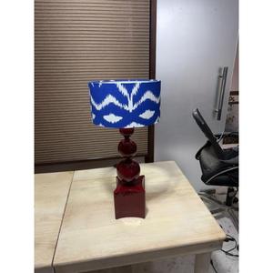 Lámpara de Mesa Tradicional Hecha a Mano con Pantalla de Tela de Diseño Único y Novedoso para Decoración de Dormitorio, Venta al por Mayor, Multicolor - Product Image 3