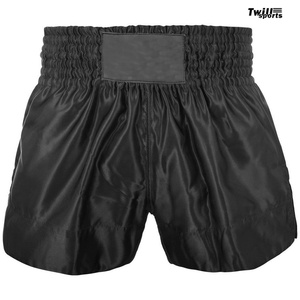 กางเกงขาสั้นออกกำลังกายสำหรับผู้ใหญ่ลายเสือ MMA มวยไทย สไตล์สปอร์ต ผ้าไหมแท้ 100% เอวสูง เป็นมิตรกับสิ่งแวดล้อม ขายส่งจากโรงงาน - Product Image 2