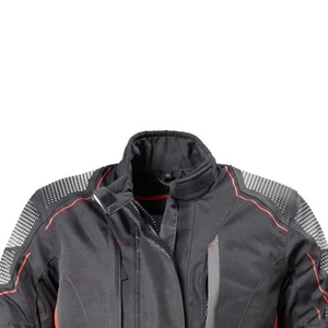 Women's Black Red <b>Motorcycle</b> Riding <b>Jacket</b> Full Sleeve Windproof All Seasons Adult <b>Jacket</b> - Product Image 3