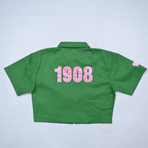 Chemises Courtes Premium Streetwear d'Été à Manches Courtes avec Broderie Appliquée, Col Zippé, Rayures et Coupe Boxy Oversize pour Femme - Product Image 3