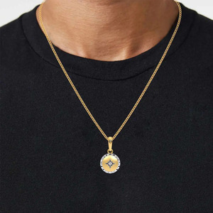 กำไลข้อมือประดับเพชรลายดาวพร้อมเข็มทิศ - Product Image 5