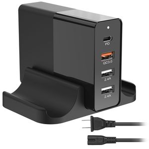 Stazione di Ricarica Rapida USB Tipo-C con Adattatore PD, Caricatore da Muro Multifunzione a Ricarica Veloce Tipo-C PD - Product Image 1