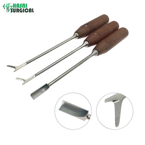 Osteótomos de Acero Inoxidable Tipo L y Y con Mango de Madera, Instrumentos Quirúrgicos Ortopédicos Manuales - Product Image 2