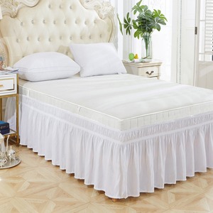 Jupes de lit de haute qualité, écologiques, imperméables, 100% coton, imprimées avec logo personnalisé, service OEM - Product Image 2