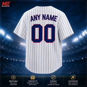 Wholesale High Quality Unisex Sports Uniform Short Sleeve V-neck Sublimation Baseball Jersey Custom Breathable Quick Dry 100% - Product Image 2