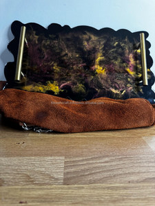 Handmade <b>Black</b> & Gold Epoxy <b>Tray</b> Decorative <b>Serving</b> <b>Tray</b> - Product Image 4