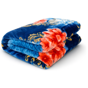Manta de Lujo de 3 KG, Doble, Suave y Cálida para Invierno, de Poliéster con Patrón Floral, Antipilling, para Uso en el Hogar o Hotel - Product Image 1