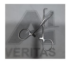 คีมหนีบผ้าขนหนูทางการแพทย์ เกรดสแตนเลส A-1 VERITAS Backhaus คีมหนีบหลอดเลือดแบบใช้ซ้ำได้ ได้รับการรับรองมาตรฐาน CE สำหรับเครื่องมือผ่าตัด - Product Image 1