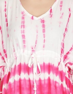 New Turkish Handmade Moroccan Cotton <b>Kaftan</b> Dress Batwing Wide Sleeve VNeck Regular Fit Casual Evening Party Wedding Flared - Product Image 5