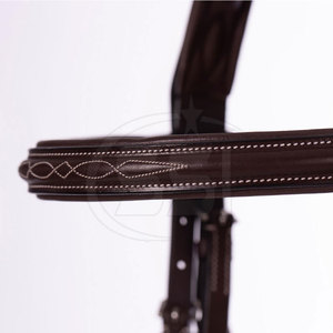 Bridon en cuir de haute qualité à ajustement réglable pour cavaliers équestres recherchant confort et performance fiables - Product Image 3