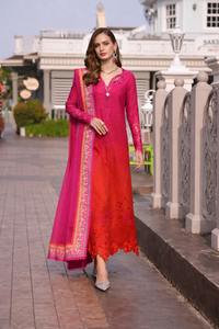 Formal Wear Embroidered Lawn Suit Pakistani Ethnic <b>Dress</b> for Women Stylish Dupatta Unstiched Wrinkle Free Quick Dry Wedding - Product Image 4