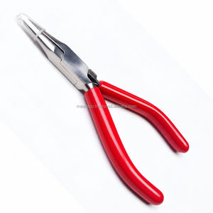 Pince à bec micro-chaîne en acier inoxydable de haute qualité B2B, taille et logo personnalisables pour extensions capillaires et bijoux DIY - Product Image 4