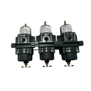 วาล์วควบคุมแรงดันแก๊ส Fisher 67CFR-239 พร้อมเกจวัด 0-125psi วัสดุอะลูมิเนียม - Product Image 1