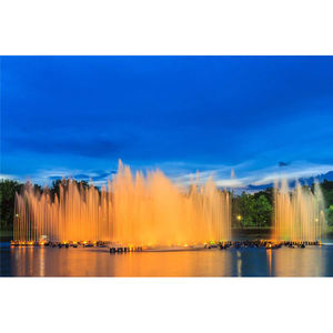 Fabricants de grandes fontaines d'extérieur, fontaines musicales personnalisées en acier inoxydable avec éclairage LED coloré - Product Image 5