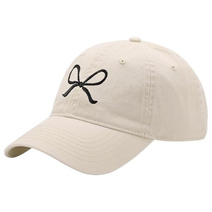 Gorra de Béisbol Ligera Azul para Mujer con Lazo Bordado en Blanco, Diseño Suave, Casual y Ajustable para Mujeres y Niñas - Product Image 6