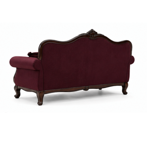 Sofá de Madera de Teca Sólida de Lujo, 3 Plazas, Muebles de Sala de Estar, Sofá de Madera Tapizado Moderno, Muebles para Hotel, Villa y Hogar - Product Image 4