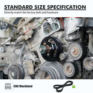 Bevinsee M52TU M54เครื่องยนต์ปั๊มน้ำรอกปั๊มพวงมาลัยพาวเวอร์พร้อมชุดสายพานสำหรับ <span class=keywords><strong>BMW</strong></span> 3 5 7 X Z ซีรีส์ E46 E36 E39 - Product Image 6