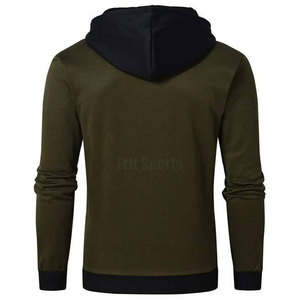 เสื้อฮู้ดซิปคุณภาพดี ผลิตจากผ้าฝ้าย 100% ผลิตในปากีสถาน MOQ ต่ำ เสื้อผ้าแฟชั่นสำหรับผู้ชาย - Product Image 4