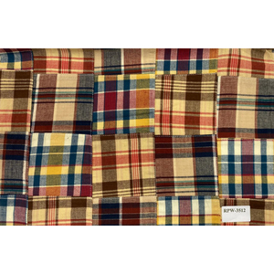 Tela de Franela a Cuadros KVR INTEXX, 58/60, Ligera, Tejida en Algodón, Ecológica, Orgánica, 120GSM RPW-3682 para Textiles del Hogar - Product Image 2